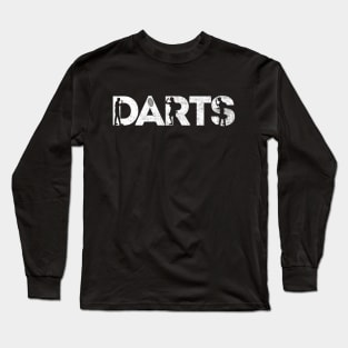 Darts Retro Darts Player Long Sleeve T-Shirt